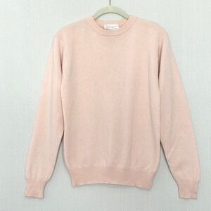 Y2K Lord & Taylor Two Ply Cashmere Women's Crew Neck Sweater Pink Size L